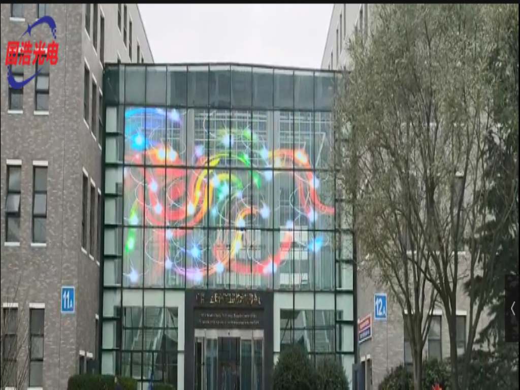 青島透明屏玻璃幕墻145平方案例視頻